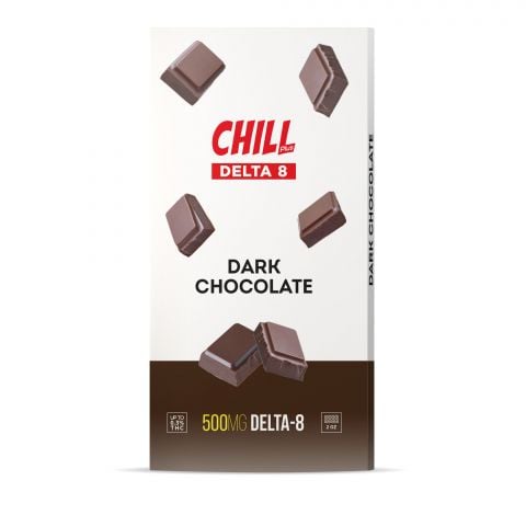 500mg Dark Chocolate Bar - Delta 8 - Chill Plus - Thumbnail 2