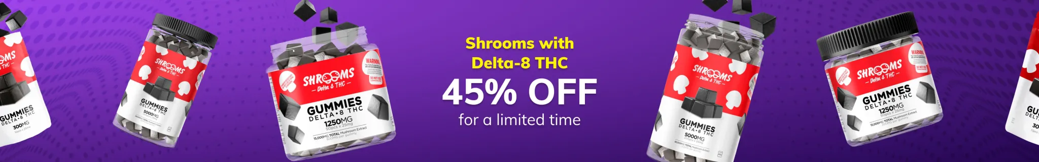 Shrooms Delta-8 THC Gummies 45% OFF