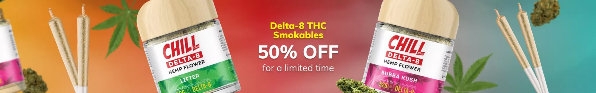 Delta-8 THC Smokables 50% OFF 