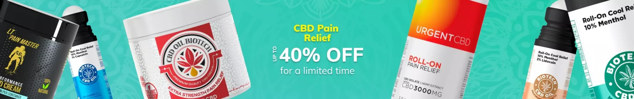 CBD Pain Relief up to 40% OFF