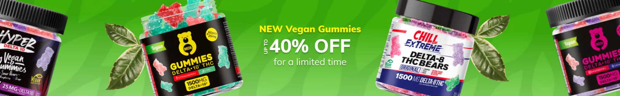 New Vegan Gummies Delta 8 and Delta 10 THC