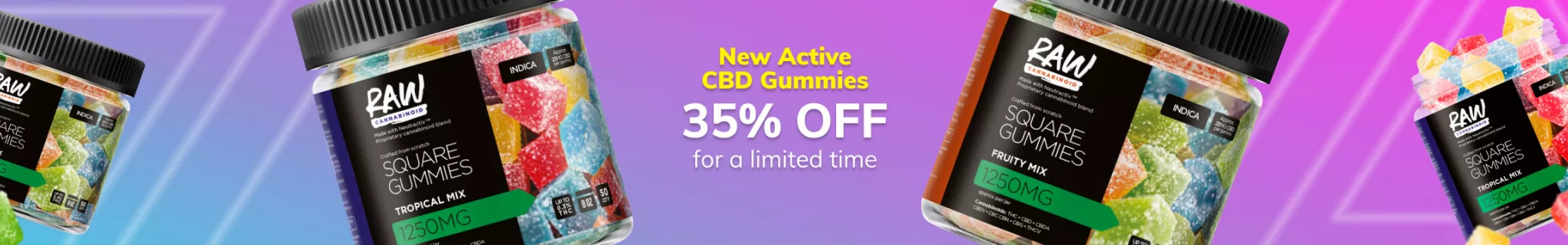 Active CBD Gummies from Raw Cannabinoid