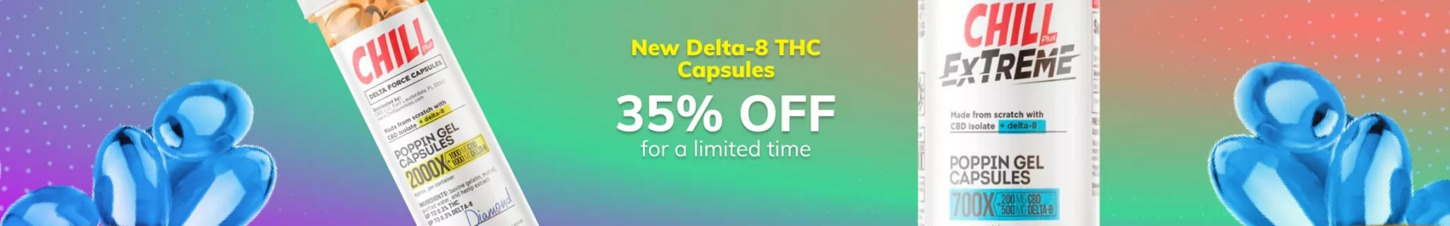Delta-8 THC Capsules 35% OFF