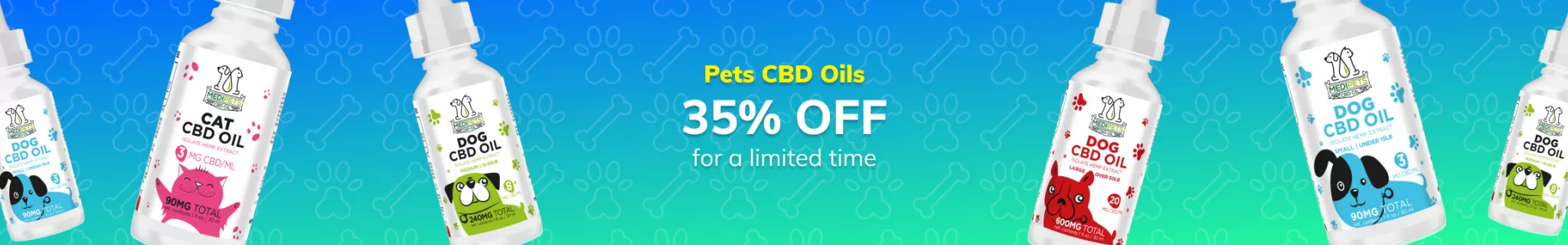 CBD Pet Oils 35% OFF