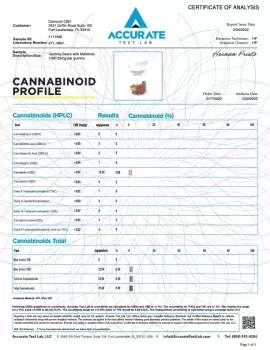 25mg CBD w/ Melatonin Gummy Bears