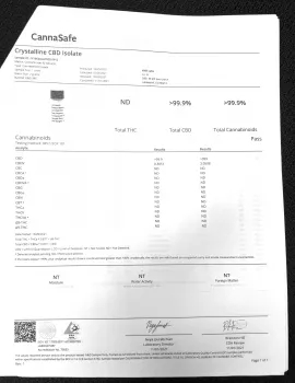 Crystalline CBD Isolate