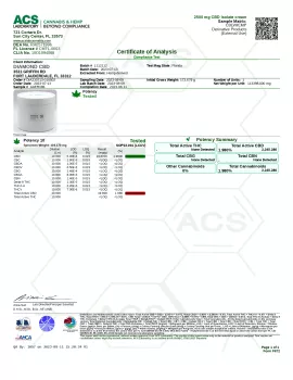 CBD Oil Biotech Cream - 2500mg 