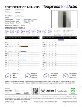 Calm Blend - 2000mg Vape Pen - Hybrid