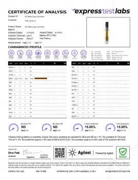 1000mg D8 Vape Cart - Hybrid