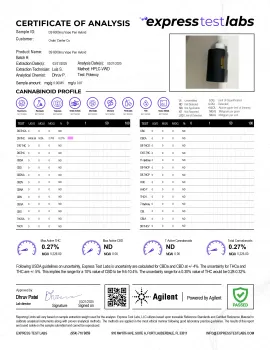 6000mg D9o Vape Pen - Hybrid