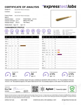 HHC,D8,THCP 100mg Pre-Roll - Sativa