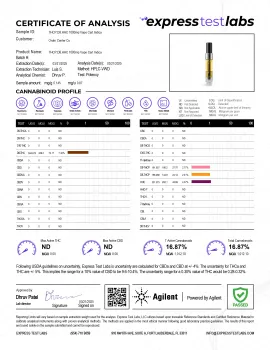 1000mg THCP, D8, HHC Vape Cart - Indica