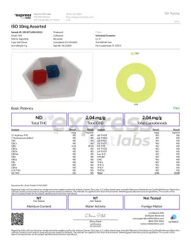 10mg CBD Isolate Gummies