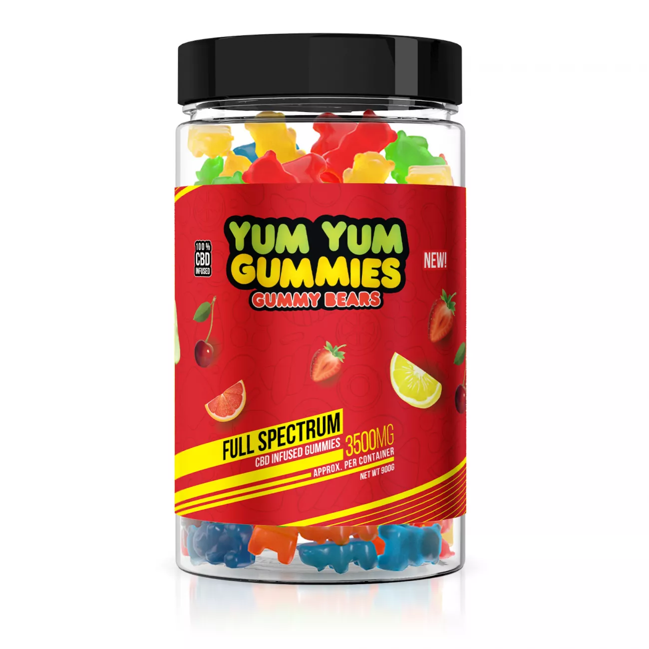 Yum Yum Gummies CBD Full Spectrum Gummy Bears 3500mg