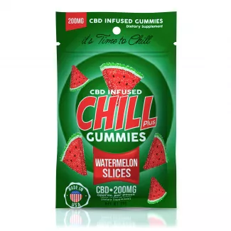 Chill Plus Gummies - CBD Infused Watermelon Slices - 200mg