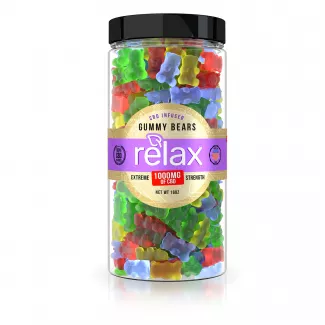 Relax Gummies - CBD Infused Gummy Bears - 1000mg