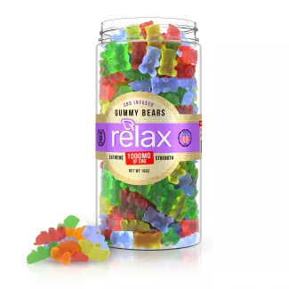 Relax Gummies - CBD Infused Gummy Bears - 1000mg