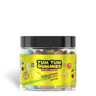 Yum Yum Gummies 1500x - CBD Infused Sour Bears