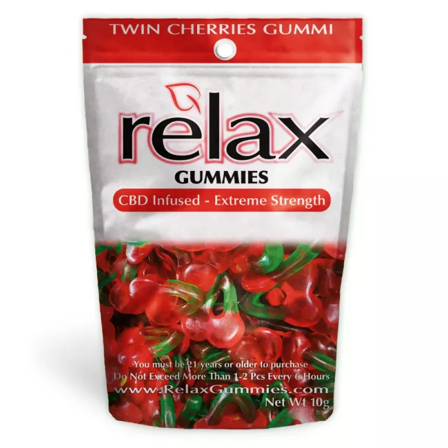 Relax Gummies - CBD Infused Twin Cherries