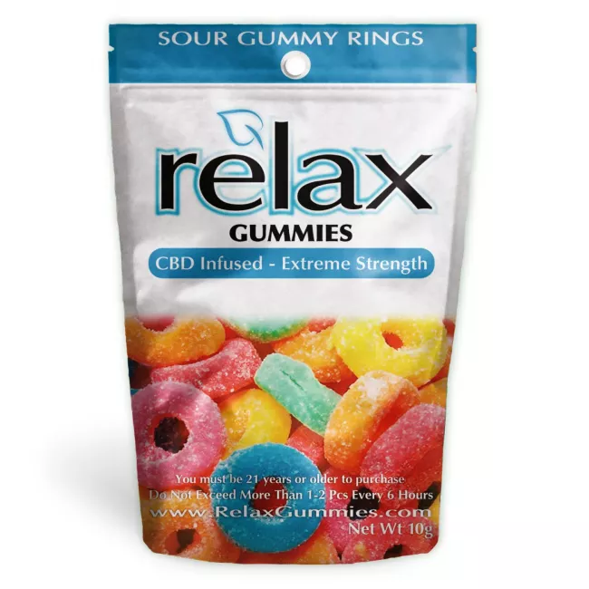 Relax Gummies - CBD Infused Sour Gummy Rings