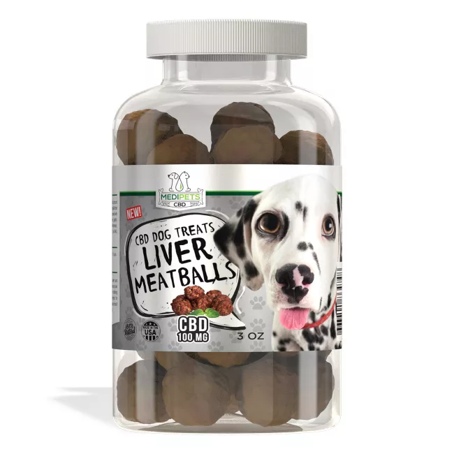 MediPets CBD Dog Treats - Liver Meatballs