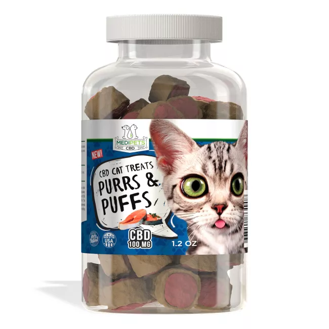 MediPets CBD Cat Treats - Purrs & Puffs