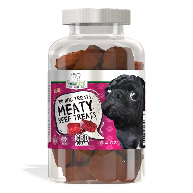 MediPets CBD Dog Treats - Meaty Beef Treats