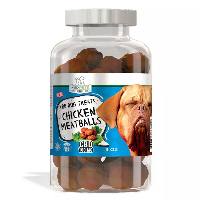 MediPets CBD Dog Treats - Chicken Meatballs