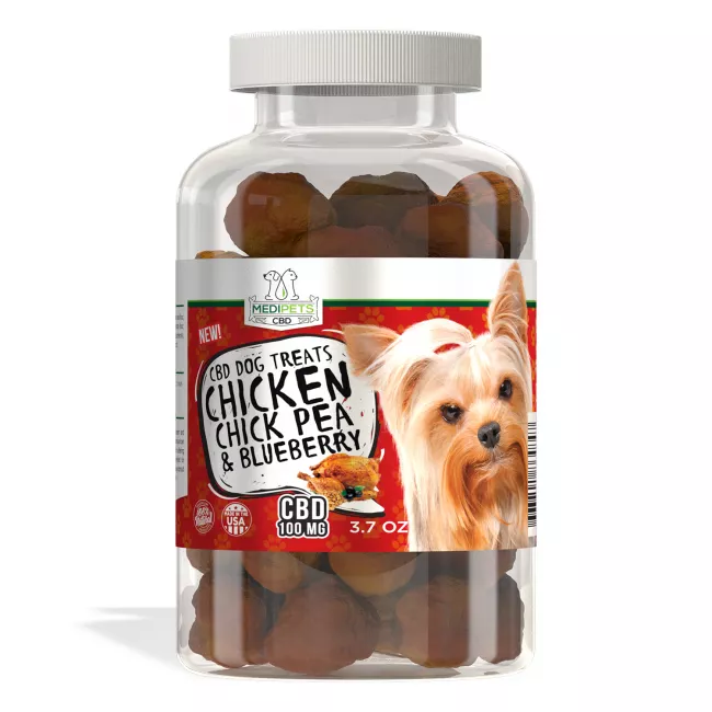 MediPets CBD Dog Treats - Chicken, Chickpea & Blueberry Biscuit