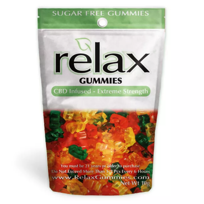 relax gummies cbd infused gummy bears sugar free edible candy 12