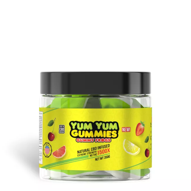 Yum Yum Gummies 1500x - CBD Infused Gummy Frogs