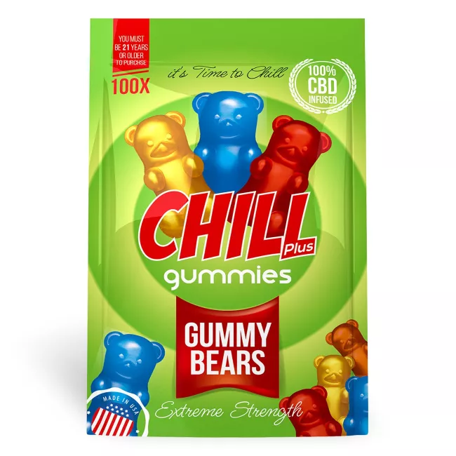 Chill Plus Gummies CBD Infused Gummy Bears CBD Edibles