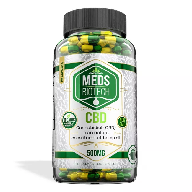 Meds Biotech CBD Capsules 500mg