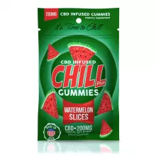 Chill Plus Gummies - CBD Infused Watermelon Slices - 200mg