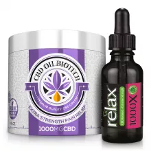 Relax CBD Extreme Oil + Biotech CBD Cream Bundle