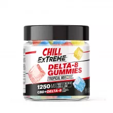 Chill Plus CBD & Delta-8 Extreme Tropical Mix Gummies - 1250X