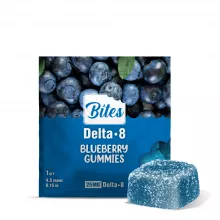25mg Delta 8 THC Gummy - Blueberry - Bites