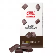 500mg Dark Chocolate Bar - Delta 8 - Chill Plus