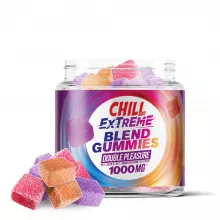 Double Pleasure Blend - 25mg Gummies - D9, Broad Spectrum CBD - Chill Extreme