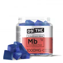 Mixed Berries Gummies - D9, Mushroom Blend - D9 THC - 1000MG