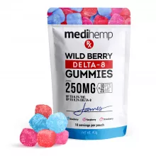 MediHemp RX Delta-8 THC Gummies - Wild Berry - 250X