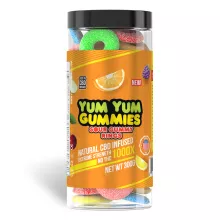 Yum Yum Gummies 1000x - CBD Infused Sour Gummy Rings