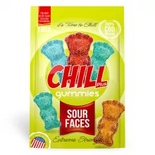 Chill Plus Gummies - CBD Infused Sour Faces - 200mg