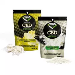 CBD Crystal Dabs are CBD oil isolate powders refined to a 99% concentration of CBD. This pure, raw crystallized powder that can be vaped, added to foods, liquids, and a wide range of other products.