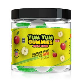 Yum Yum Gummies 1500mg - CBD Infused Apple Rings