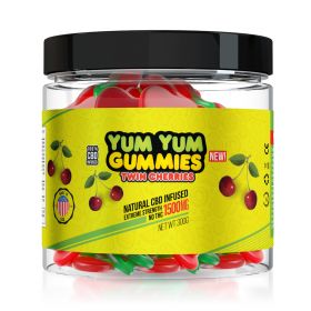 Yum Yum Gummies 1500mg - CBD Infused Twin Cherries