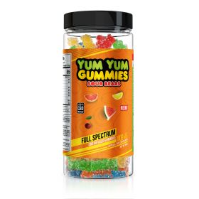 Yum Yum Gummies - CBD Full Spectrum Sour Bears - 1000mg