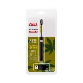 Chill Plus CBD Delta-8 - Disposable Vaping Pen - Sour Diesel - 900mg (1ml)