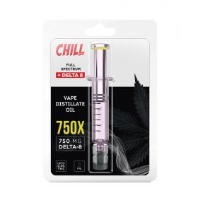 Chill Plus Delta-8 Vape Distillate Oil Concentrate Syringe - 750X