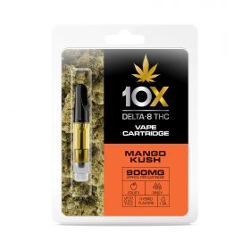 10X Delta-8 THC - Mango Kush Vape Cartridge - 900mg (1ml)